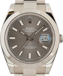 HandMade The Rolex Datejust 41 Stainless Steel 126300 Slate Dial