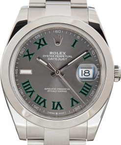 HandMade The Rolex Datejust 126300 41 ref 126300 Wimbledon Dial Oyster Band
