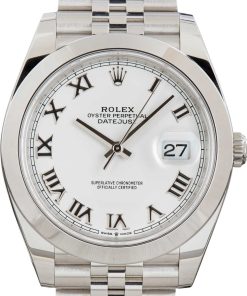 HandMade The Rolex Datejust 41 Ref 126300 White Roman Dial