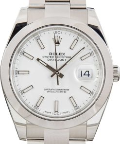 HandMade The Rolex Datejust 41 126300 White Index Dial
