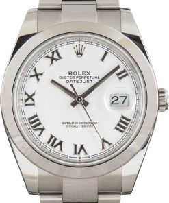 HandMade The Rolex Datejust 41 Stainless Steel 126300 White Dial