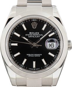 HandMade The Rolex Datejust 41 Steel Oyster 126300 Black Dial