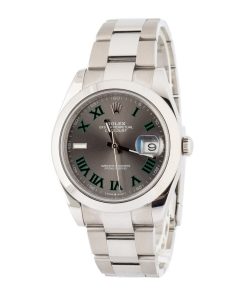 Alternative view of HandMade The Rolex Datejust 41 Ref 126300 Wimbledon Roman Dial