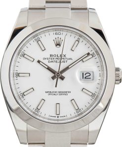 HandMade The Rolex Datejust 41 Ref 126300 White Index Dial