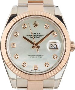 HandMade The Rolex Datejust 41 Ref 126331 Mother of Pearl Diamond Dial