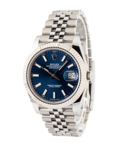 Alternative view of HandMade The Rolex Datejust 41 Ref 126334 Blue Chromalight Dial