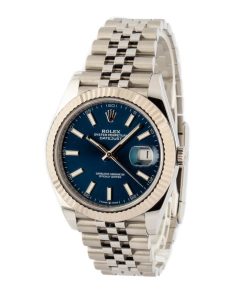 Alternative view of HandMade The Rolex Datejust 41 Ref 126334 Blue Luminous Dial