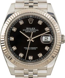 HandMade The Rolex Datejust 41 Ref. 126334 Black Diamond Dial
