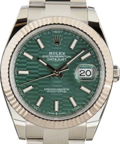 HandMade The Rolex Datejust 41 Ref 126334 Green Motif Dial