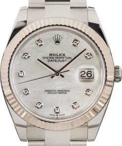 HandMade The Rolex Datejust 41 Ref 126334 MOP Diamond Dial