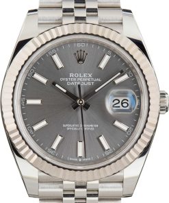HandMade The Rolex Datejust 41 Ref 126334 Slate Chromalight Dial