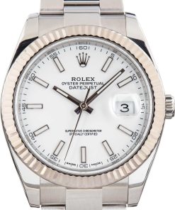 HandMade The Rolex Datejust 41 Stainless Steel 126334 White Dial