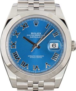 HandMade The Rolex Datejust 41 Ref 126300 Blue Roman Dial