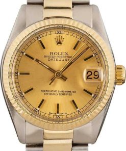 HandMade The Rolex Mid-Size Datejust 68278 Yellow Gold