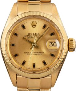 HandMade The Ladies Rolex Datejust 6917 Yellow Gold