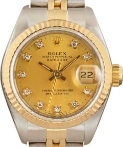 HandMade The Ladies Rolex DateJust 69173 Diamond Dial
