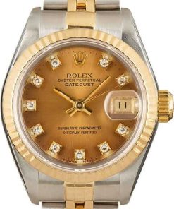 HandMade The Rolex Lady Datejust 69173 Diamond Dial Two Tone Jubilee