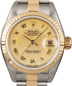 HandMade The Rolex Datejust 79173 Champagne Decorated Dial