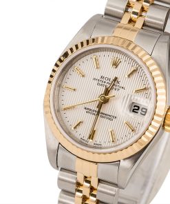 Alternative view of HandMade The Rolex Datejust 79173 Silver Tapestry Dial