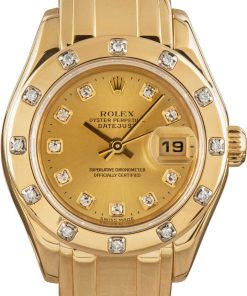 HandMade The Rolex Pearlmaster 80318 18k Yellow Gold