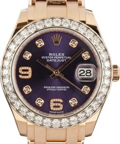 HandMade The Rolex Datejust 86285 18k Everose Gold