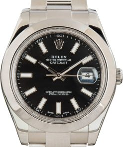 HandMade The Rolex Datejust II ref 116300 Black Superluminova Dial