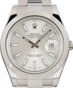 HandMade The Rolex Datejust II 116300 Silver Superluminova Dial
