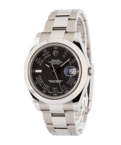 Alternative view of HandMade The Rolex Datejust II 116300 Matte Black Dial