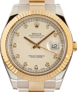 HandMade The Rolex Datejust II Ref 116333 Ivory Diamond Dial