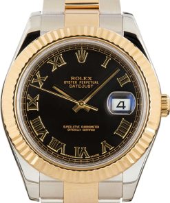 HandMade The Rolex Datejust II Two Tone 116333 Black Roman Dial