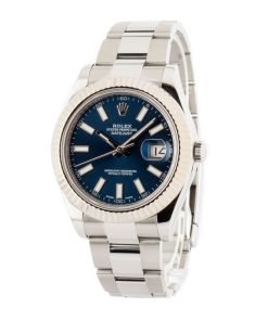 Alternative view of HandMade The Rolex Datejust II Ref 116334 Blue Index Dial