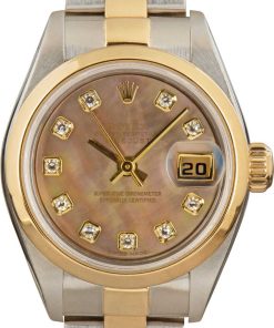 HandMade The Ladies Rolex Datejust 79163 Diamond Mother of Pearl