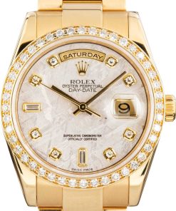 HandMade The Rolex Day-Date 36 ref 118208 Meteorite Diamond Dial