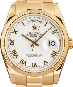 HandMade The Rolex Day-Date 118238 White Roman Dial