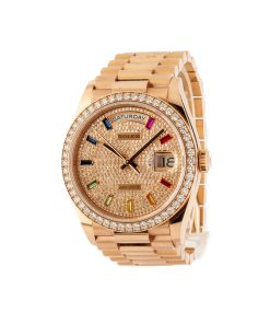 Alternative view of HandMade The Rolex Day-Date 36 Ref 128345 Rainbow Dial