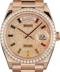 HandMade The Rolex Day-Date 36 Ref 128345 Rainbow Dial