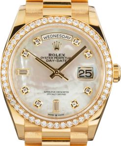 HandMade The Rolex Day-Date 36 ref 128348 18k Yellow Gold
