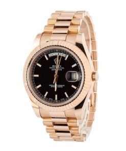 Alternative view of HandMade The Rolex Day-Date II Ref 218235 Black Dial