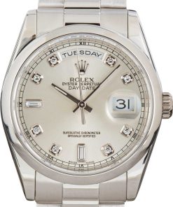HandMade The Rolex Day-Date 118206 Silver Diamond Dial