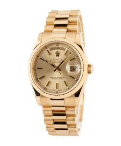 Alternative view of HandMade The Rolex Day Date 118238 Champagne Index Dial