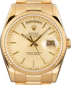 HandMade The Rolex Day-Date Ref 118238 Champagne Tapestry Dial