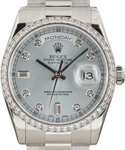HandMade The Rolex Platinum Day-Date 118346 Diamond Dial & Bezel