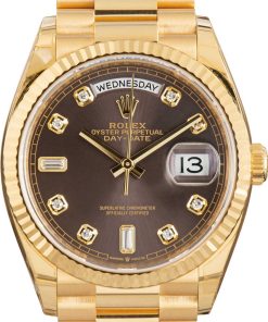 HandMade The Rolex Day-Date 36 Ref 128238 Dark Grey Diamond Dial