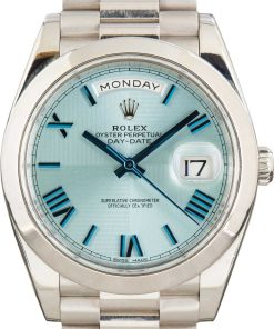HandMade The Rolex Day-Date 40 Ref 228206 Ice Blue Quadrant Dial