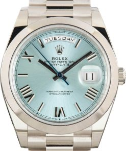 HandMade The Rolex Day-Date 40 228206 Ice Blue Roman Dial