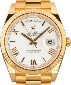 HandMade The Rolex Day-Date 40 White Roman Dial