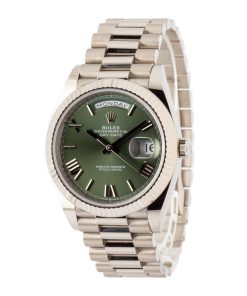 Alternative view of HandMade The Rolex Day-Date 40 228239 Olive Green Roman Dial