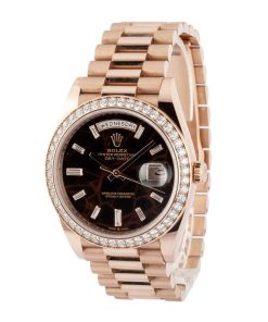 Alternative view of HandMade The Rolex Day-Date 40 228345 Eisenkiesel Diamond Dial