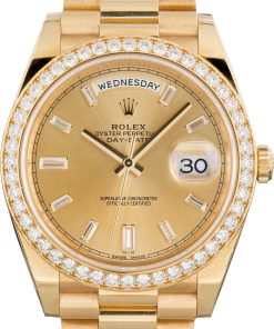 HandMade The Rolex Day-Date 40 Ref 228348 Champagne Diamond Dial