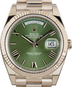 HandMade The Rolex Day-Date 40 228239 Olive Green Roman Dial